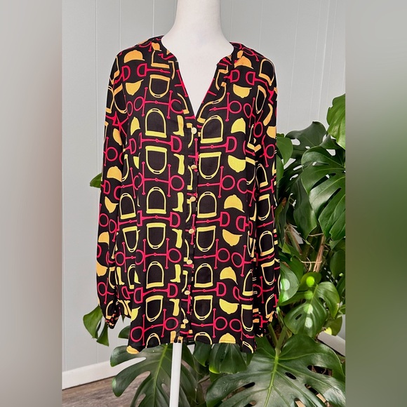 🛍️ Haley & Hound  button front blouse/shirt size M - Picture 1 of 6